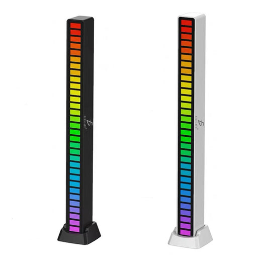Barra luz LED RGB Reactiva al Sonido, Indicador de Nivel de Música Rítmica Activada por Voz para Fiestas.