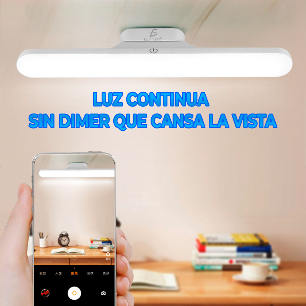Lámpara de escritorio recargable con base magnética