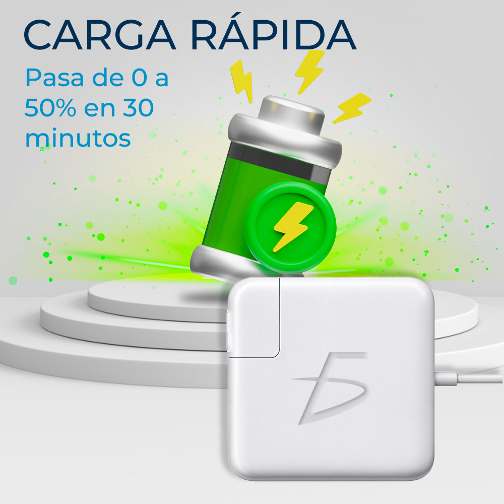 Cargador Laptop Compatible Mac Book 85W con MagSafe 2 Tipo T