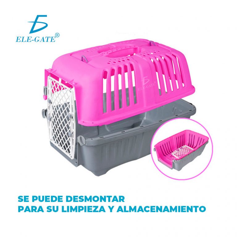 Caja Transportadora Para Mascotas Perro Y Gato 46x27x28 Cm