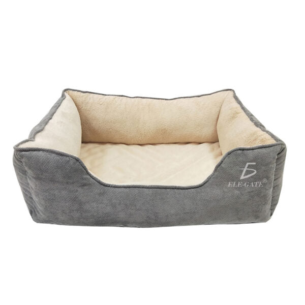 Cama Rectangular Lavable para Perros, Cálida y Cómoda, -Para Perros Medianos y Grandes