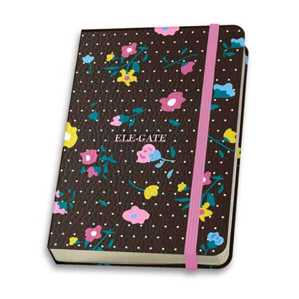 Cuaderno con flores estilo coquete con 75 hojas rayadas