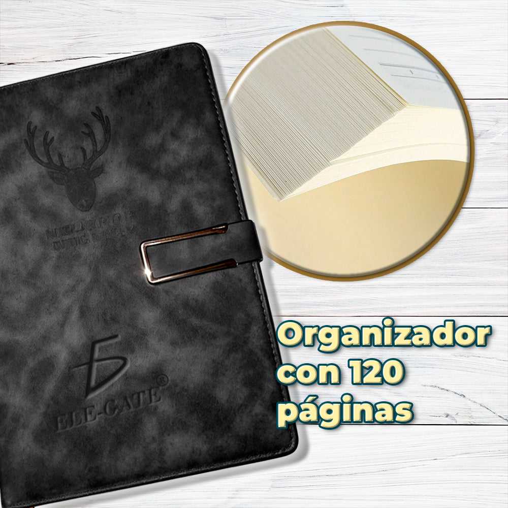 Libreta Elegante con Portada Acolchonada y Cierre Magnético