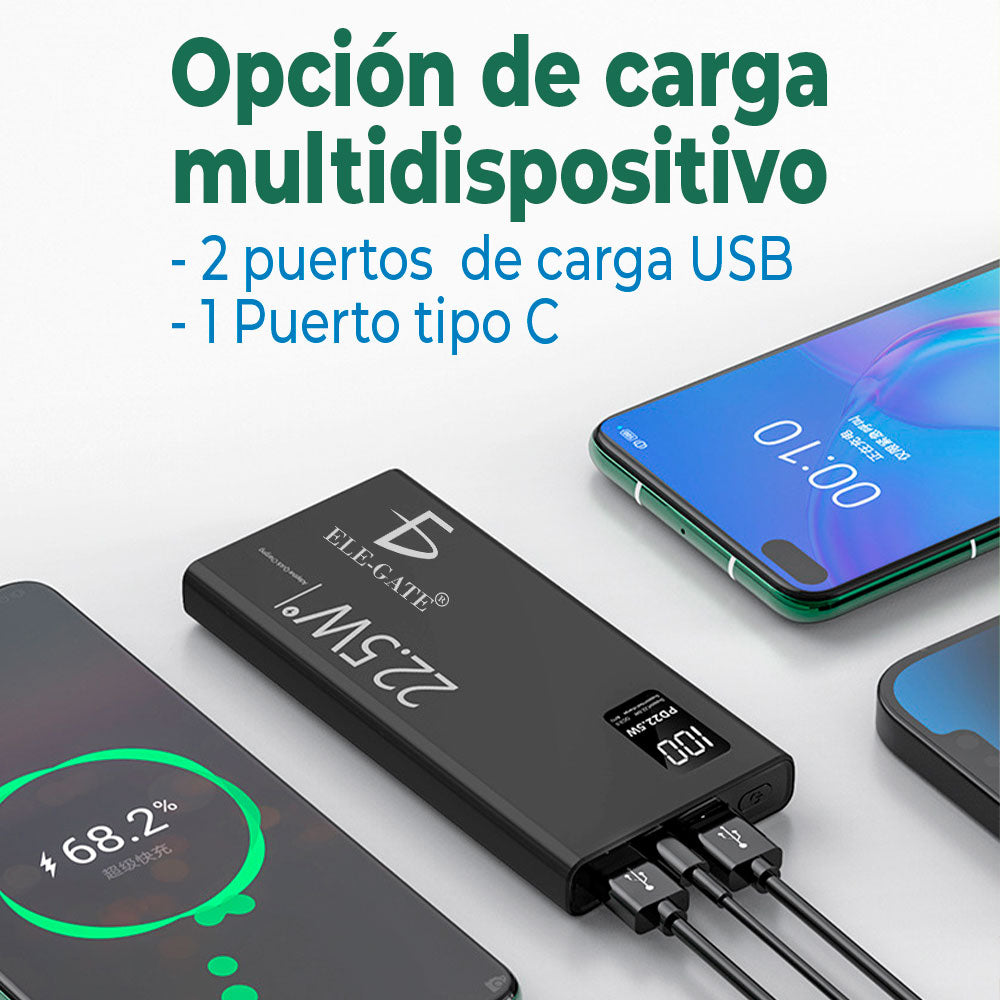Powerbank cargador de batería externa portátil 10000mAh