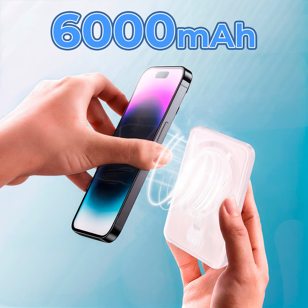 Cargador portátil magnético 6000 mAh con tecnología MagSafe