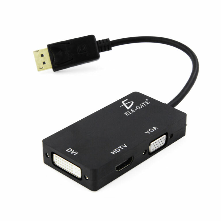 Adaptador 3 En 1 Dp Displayport AHdmi Vga Dvi De Mac