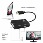 Adaptador 3 En 1 Dp Displayport AHdmi Vga Dvi De Mac