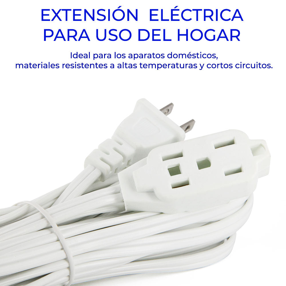 Extensión Eléctrica Para Interiores 7M 3 Toma Corrientes