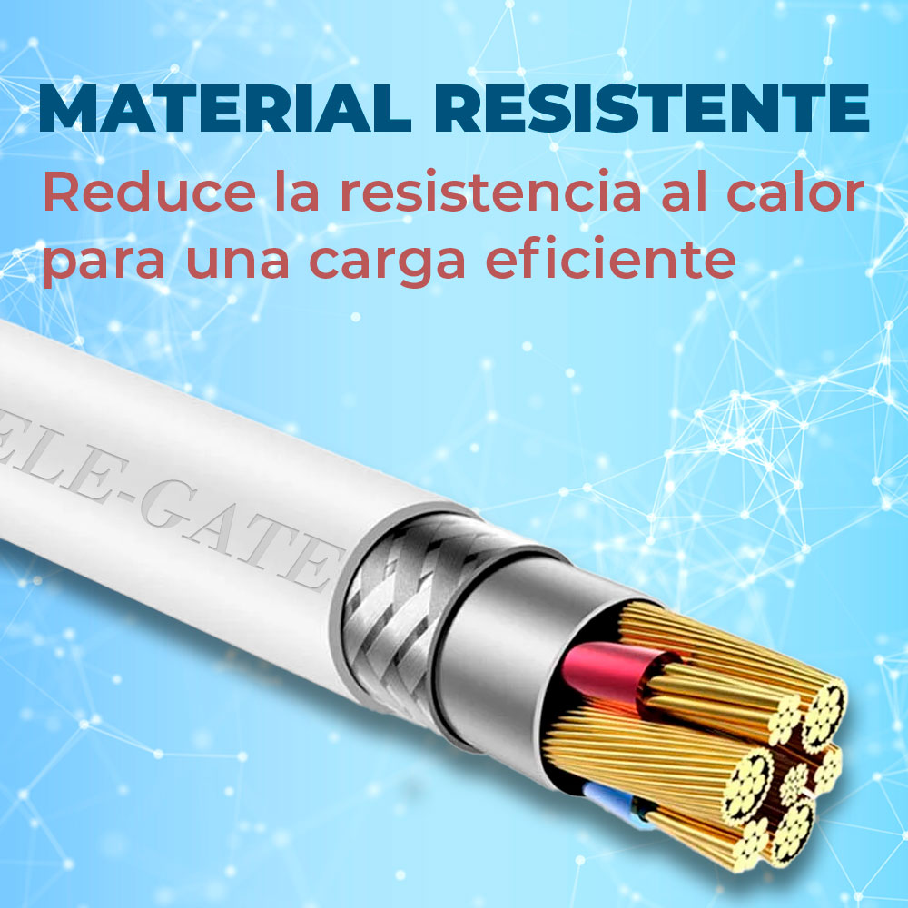 Cable USB-C de 2 Metros - Carga Rápida y Transferencia de Datos
