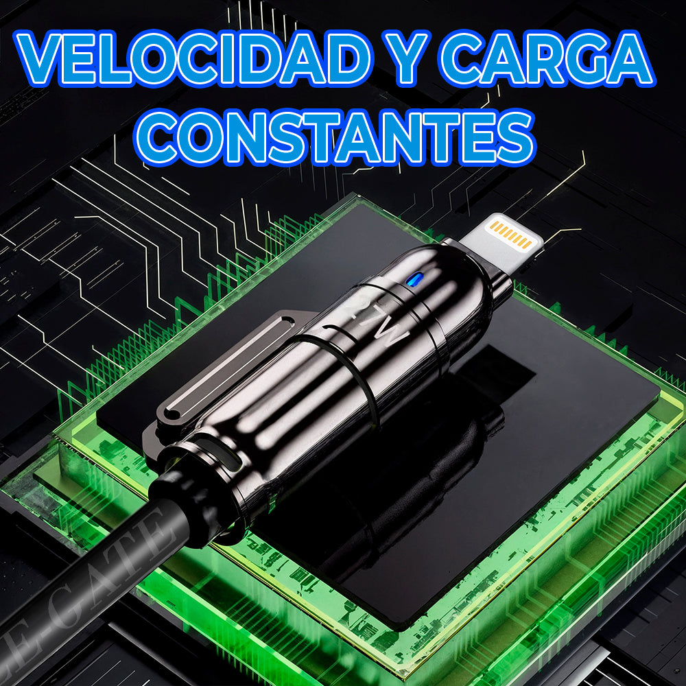Cable USB Aa Tipo C en Espiral para Coche – Carga Rápida 240W