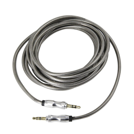 Cable auxiliar audio 3.5 metálico 3 metros