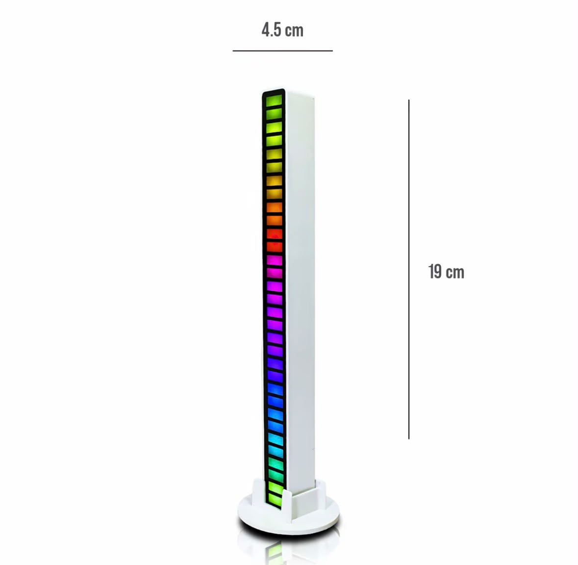 Barra Ritmica LED RGB Luces Ambiental Reactiva al Sonido Playbox LED89