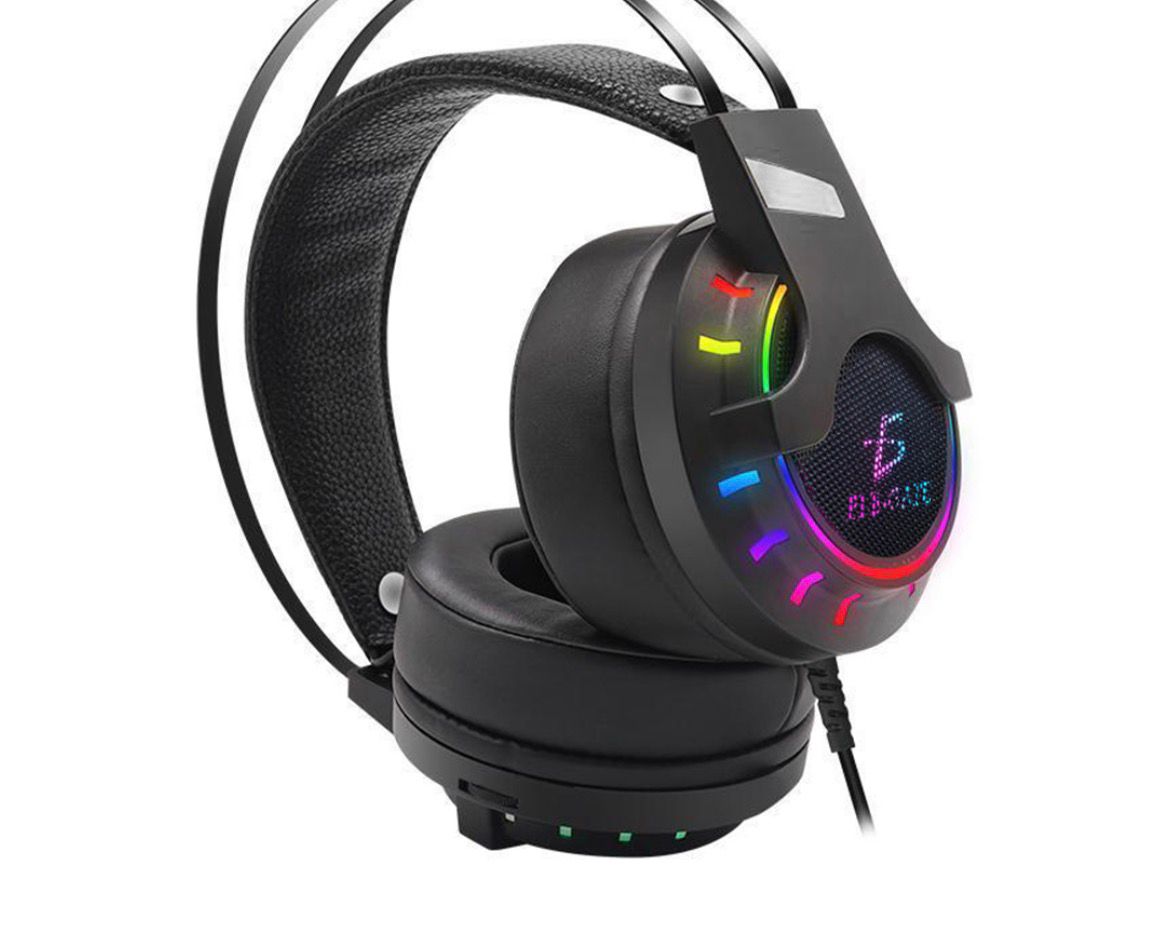 Audifonos gamer para PS4 Xbox PC led RGB