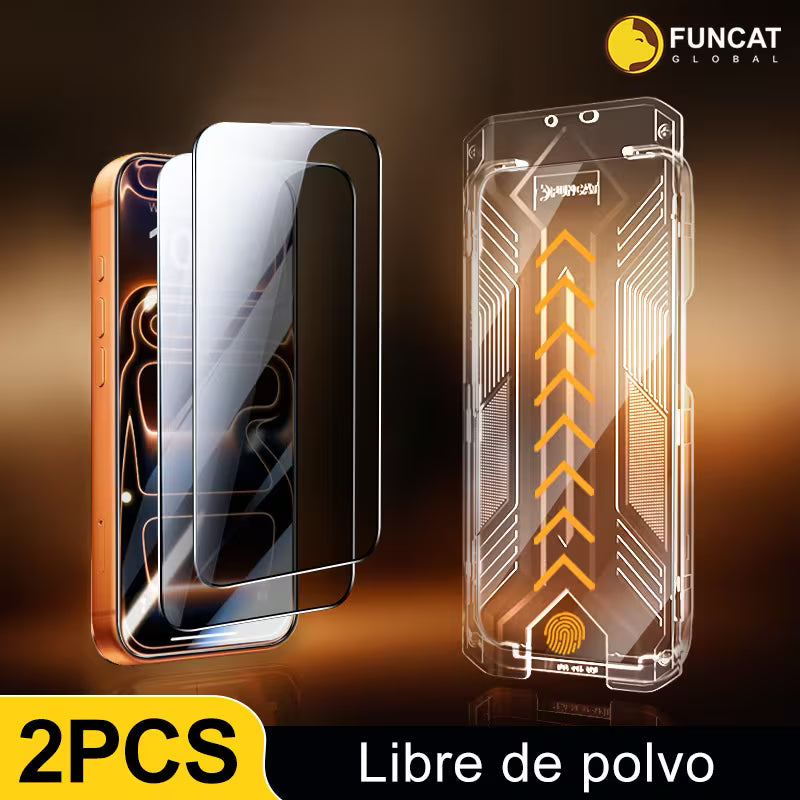 Protector de pantalla IP 17 Pro capa galvanizada y vidrio templado 2 Piezas