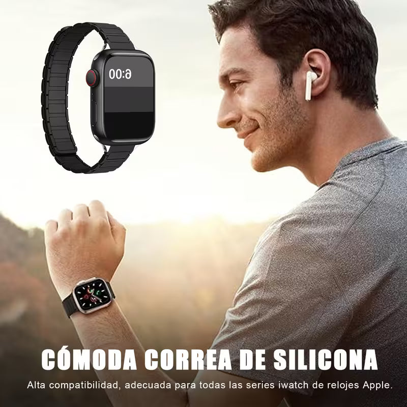 Correa Magnética de Silicona compatible con Apple Watch