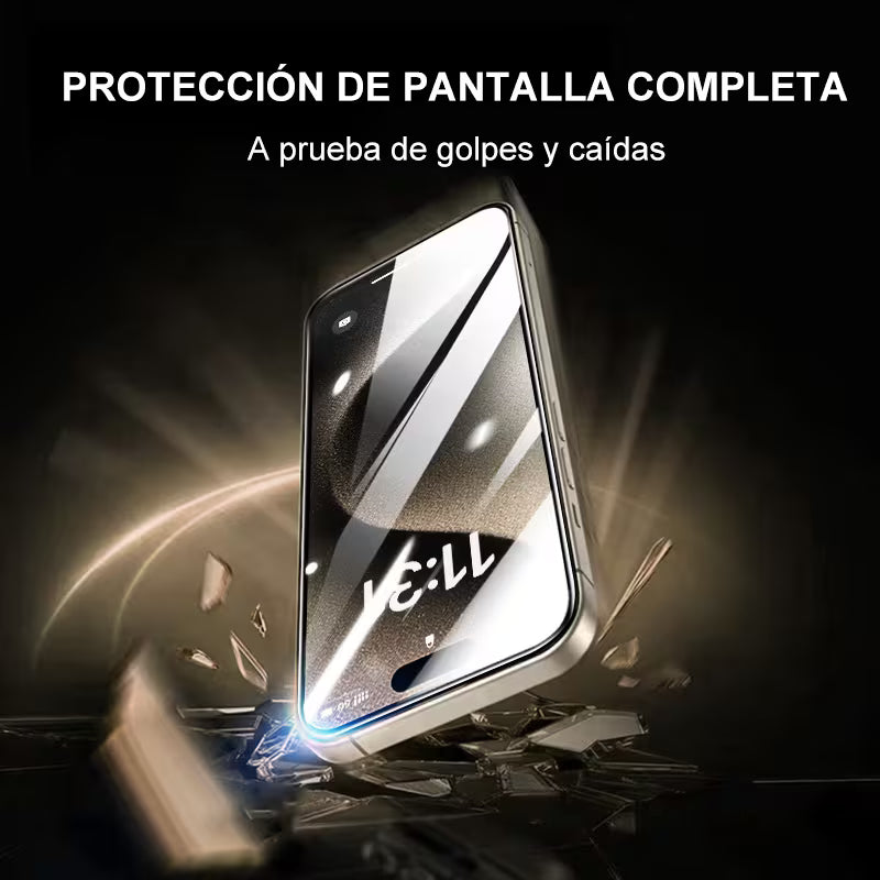 Protector de pantalla IP 17 Pro capa galvanizada y vidrio templado 2 Piezas