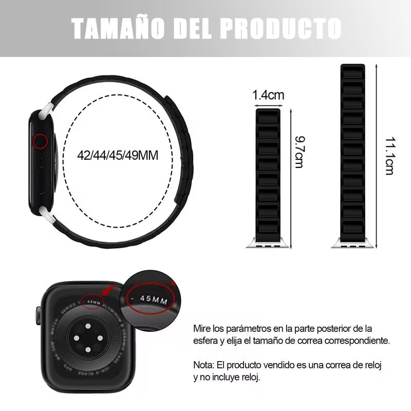 Correa Magnética de Silicona compatible con Apple Watch
